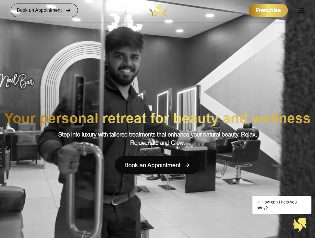 Yazz Beauty and Wellness project showcase